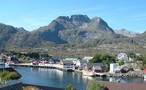 Brdrene Arntzens fiskebruk p Srvgen i Lofoten.